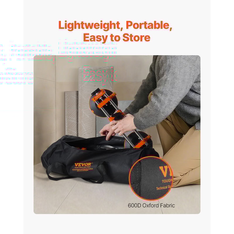 Manual Stone Seam Setter with Suction Cups, SucceBuy Marble Splicing Installation Tool for Tile