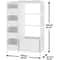 Freestanding Clothes Storage Organizer with Hanging Rod & Curtain, Portable Wardrobe Closet for Bedroom