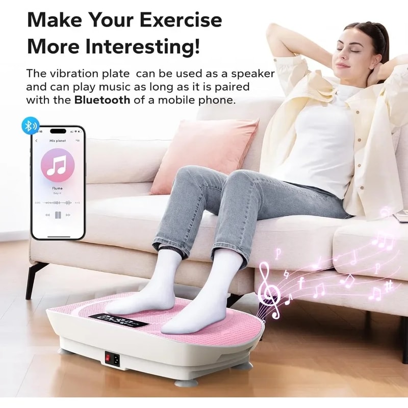 Whole Body Workout Power, Vibration Plate Exercise Machine, Vibrate Fitness Platform for Lymphatic Drainage