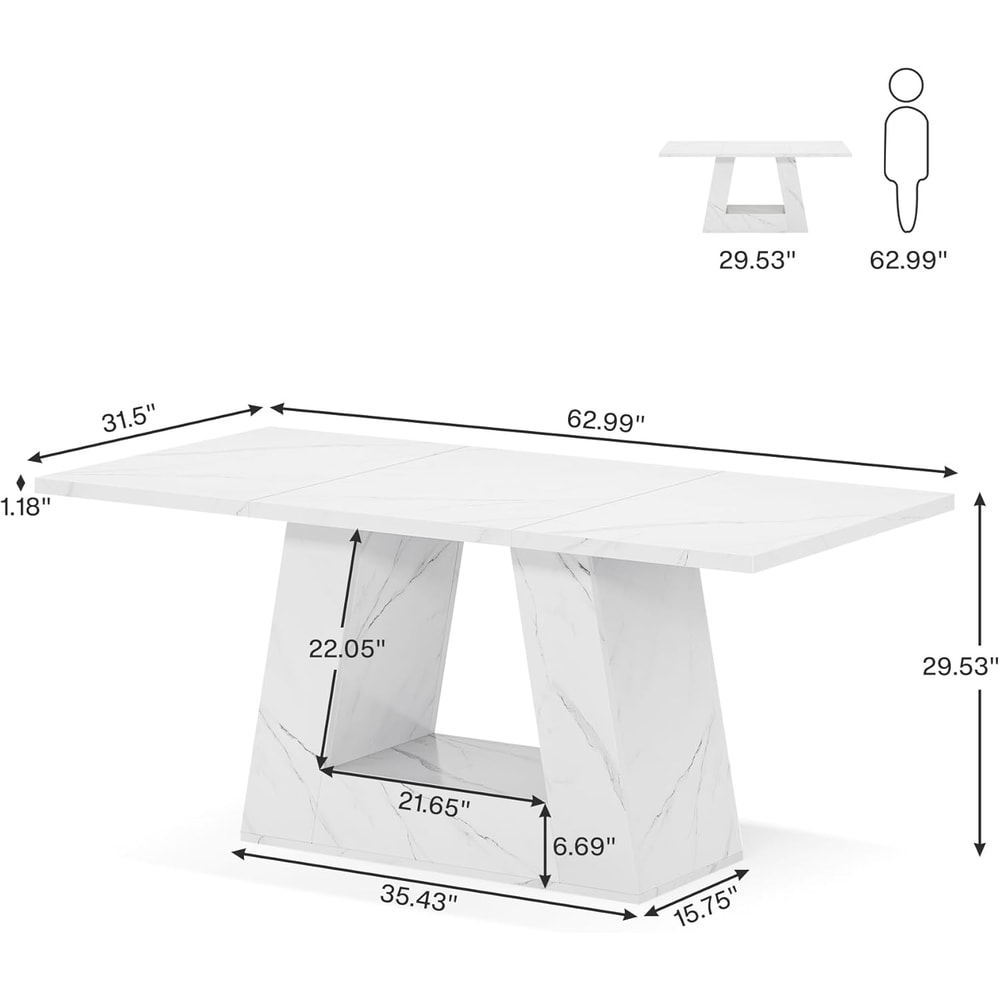 Rectangular Apartment Dining Table Set, Simple Small Household Dining Table, Restaurant Furniture Kitchen Table