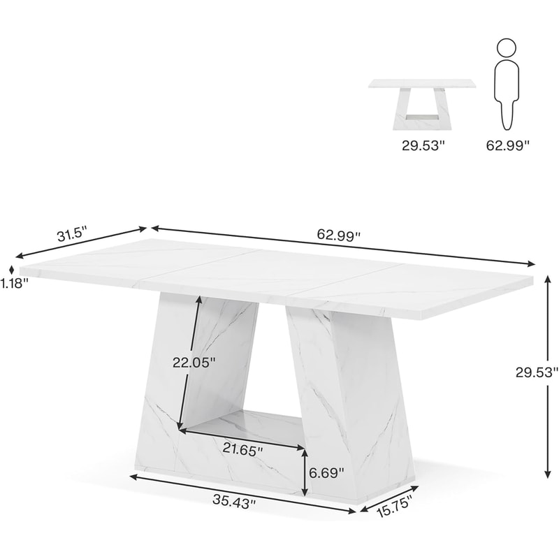 Rectangular Apartment Dining Table Set, Simple Small Household Dining Table, Restaurant Furniture Kitchen Table