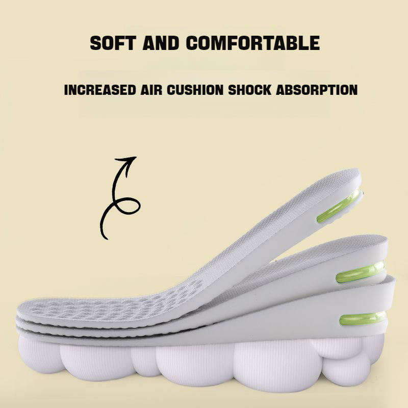Height Increase Insoles Air Shoe Inserts For Feet Sports Shock Absorbing Pads For Comfort Plantar 4