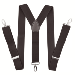 mens heavy duty work suspenders, y-back belt hook for secure fit