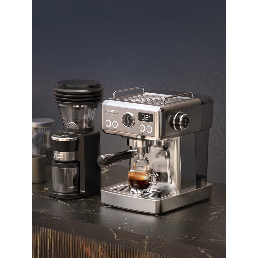 Electric Coffee Grinder With Gears Coffee Mill For Espresso American Coffee Pour Over Visual Bean S 0