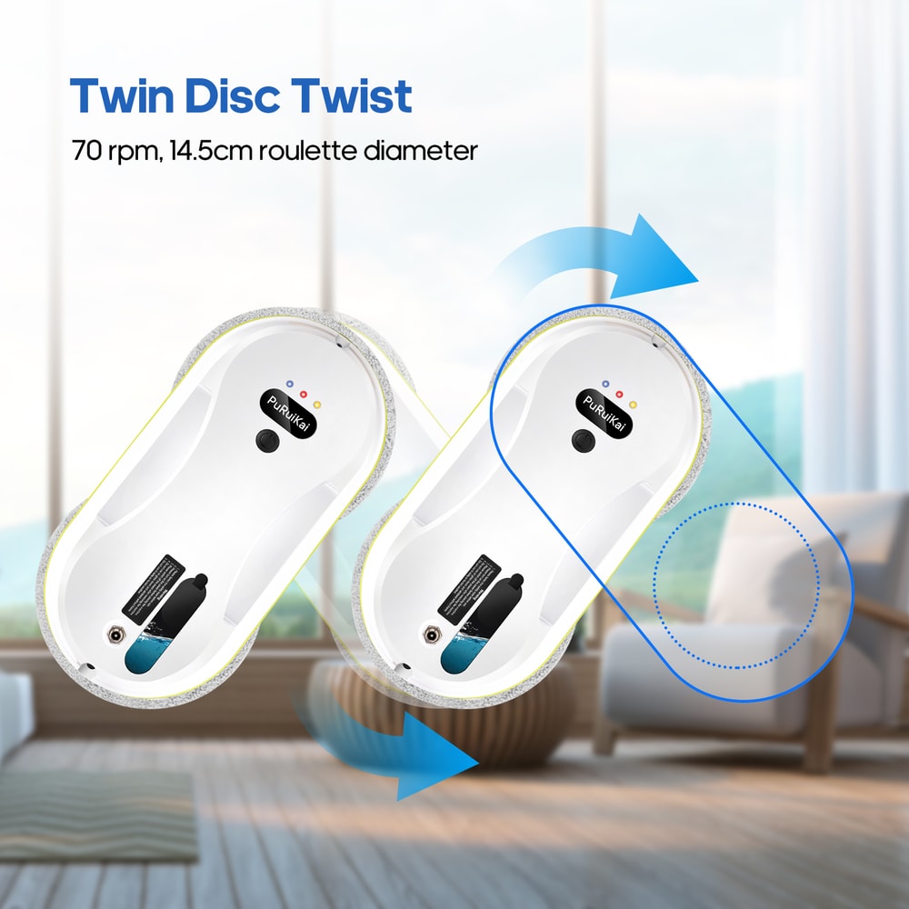 Automatic Household Window Water Spray Cleaning Robot Electric Window Wiper Vacuum Cleaner Remote C 4