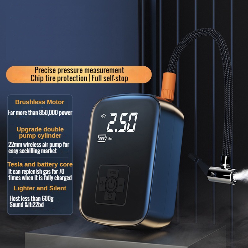 Portable Car Air Pump Air Compressor 12V 150PSI Wireless Tire Inflator For Motorcycle Bicycle Car T 3