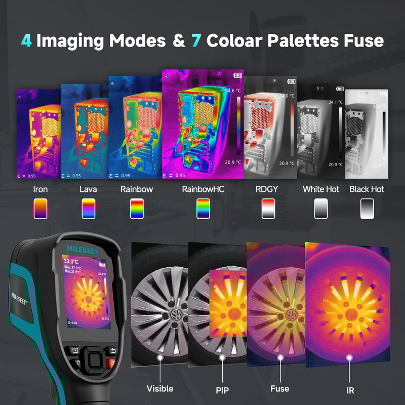 Thermal Imaging Camera Infrared Temperature Meter For PCB Pipeline Repairs 3