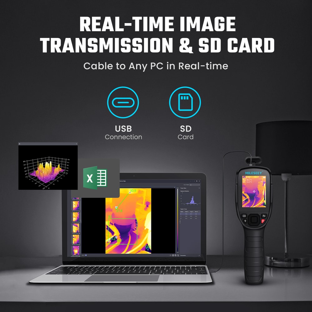 Thermal Imaging Camera Infrared Temperature Meter For PCB Pipeline Repairs 4