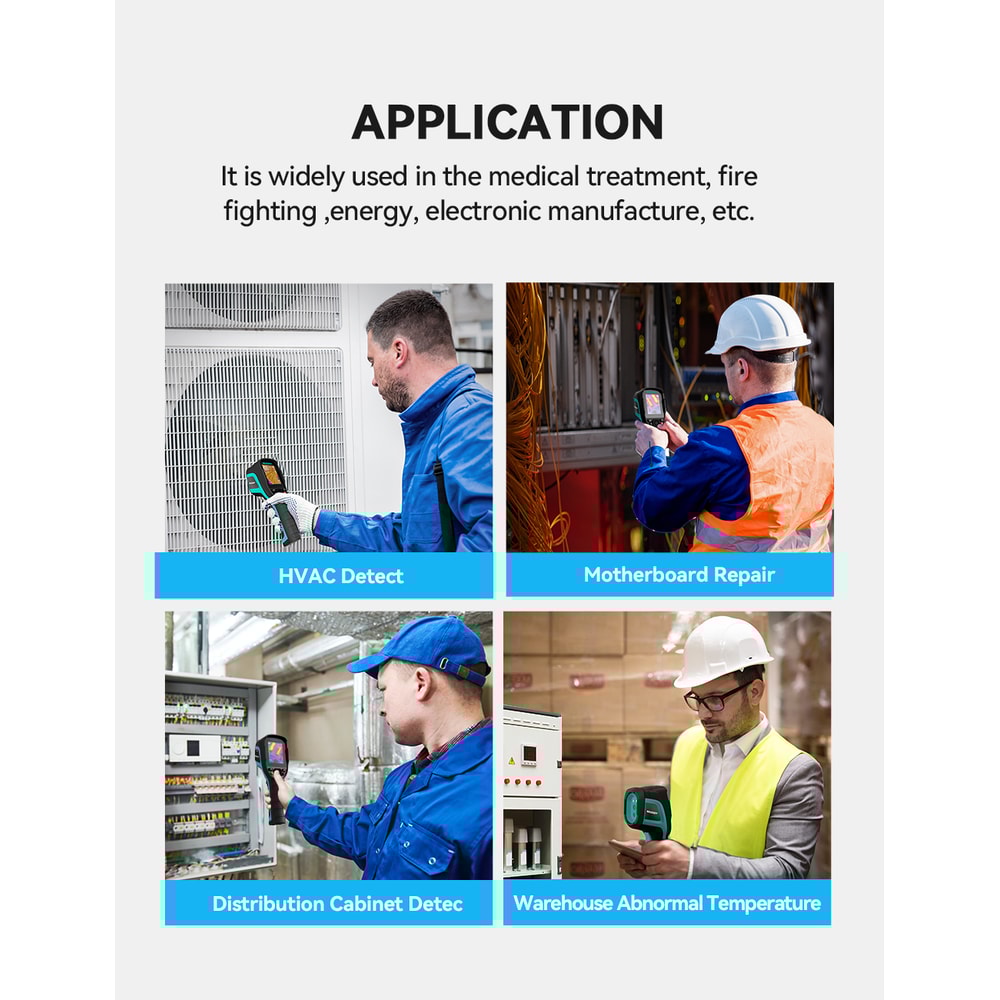 Thermal Imaging Camera Infrared Temperature Meter For PCB Pipeline Repairs 5