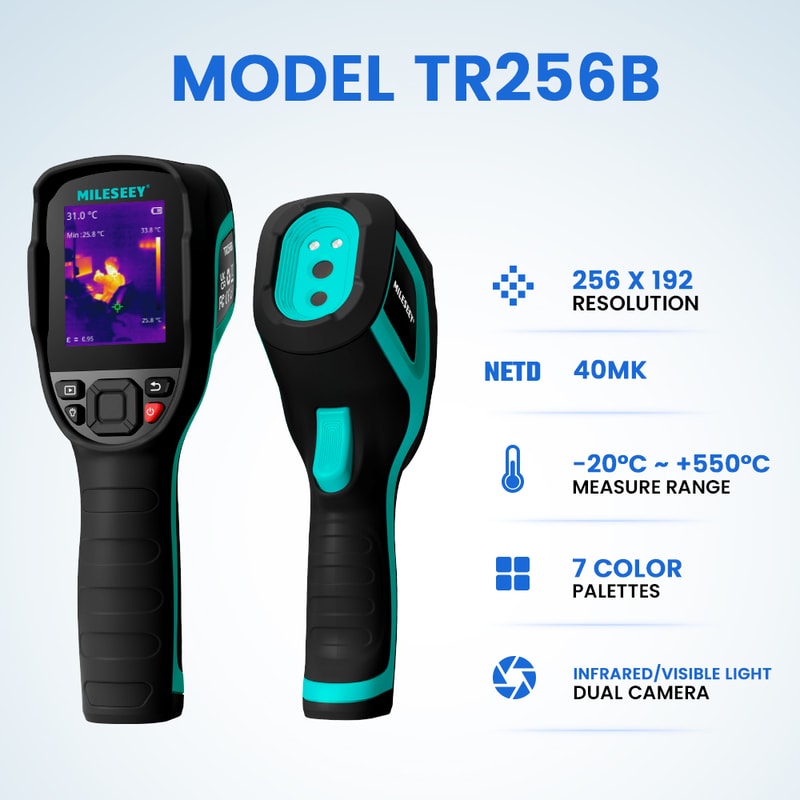 Thermal Imaging Camera Infrared Temperature Meter For PCB Pipeline Repairs 7