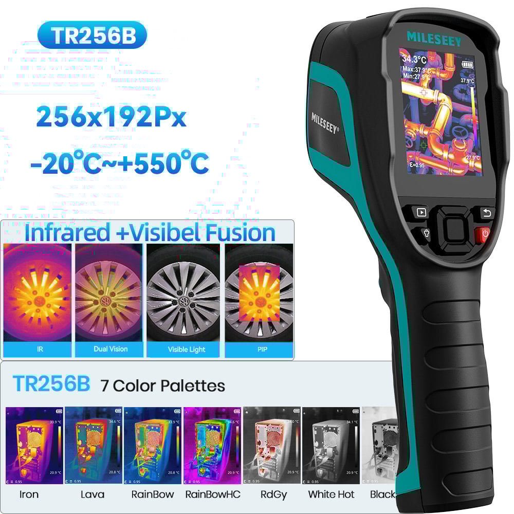 Thermal Imaging Camera Infrared Temperature Meter For PCB Pipeline Repairs 8