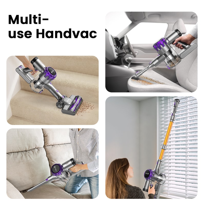 Cordless Vacuum Cleaner Power 55Mins Running Time Wireless Vacuum With Touchscreen For Pet Hair 3