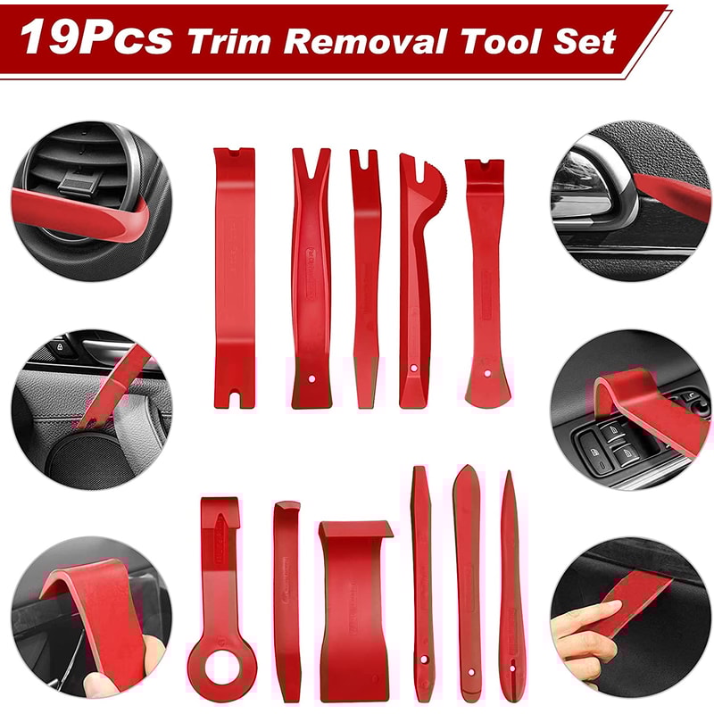 Auto Trim Puller Set Car Tools For Interior Disassembly Plastic Trim Removal Tool DIY Car Clips Pul 6