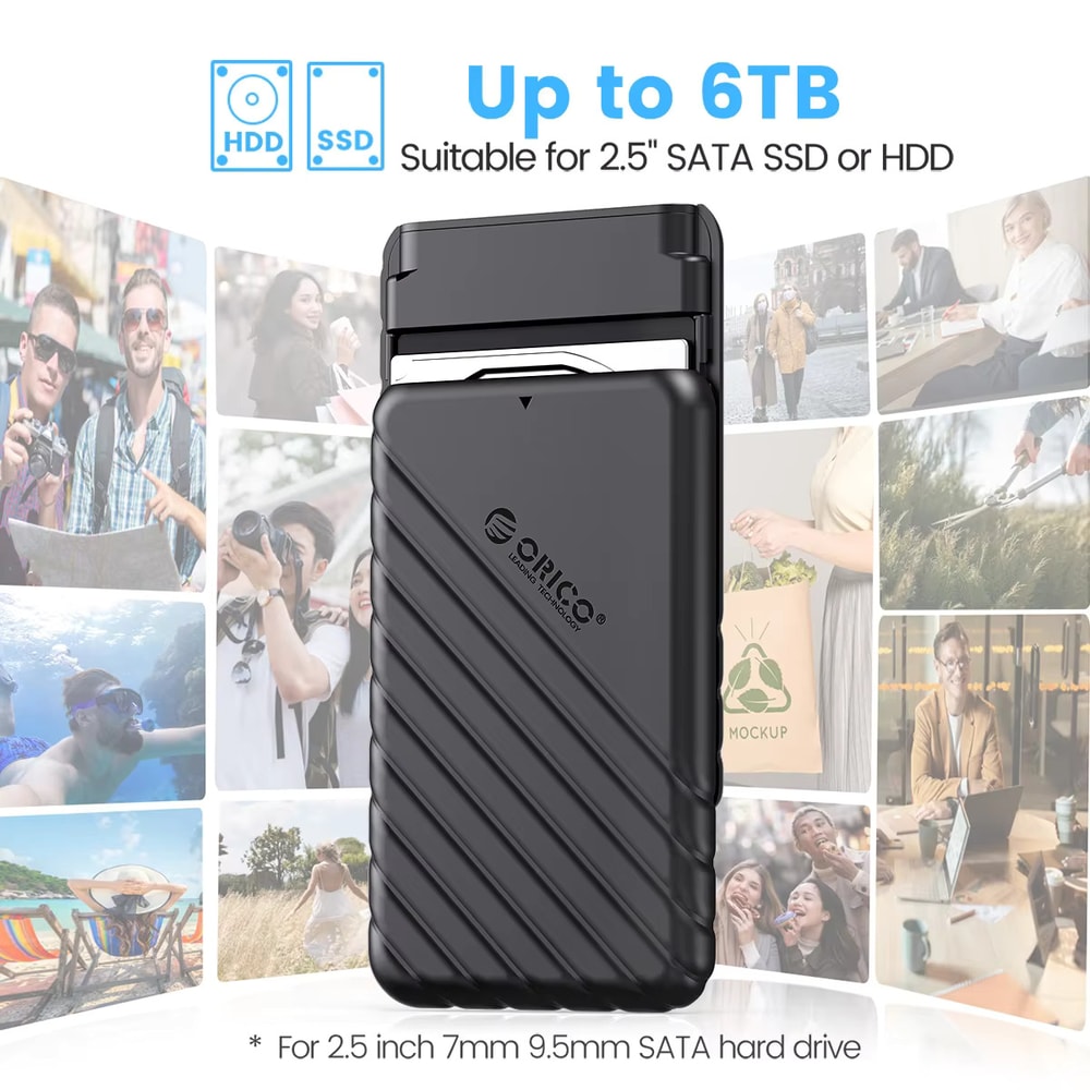 External Storage HDD Case For PC Laptop Micro Speed HDD SSD Hard Drive Enclosure With UASP Support 2