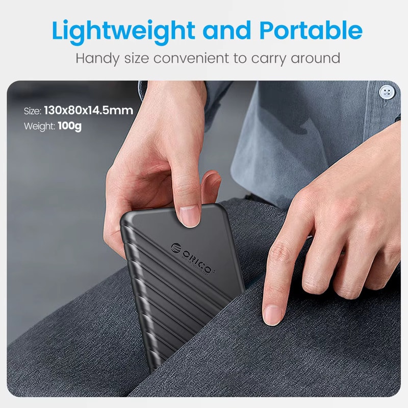 External Storage HDD Case For PC Laptop Micro Speed HDD SSD Hard Drive Enclosure With UASP Support 3