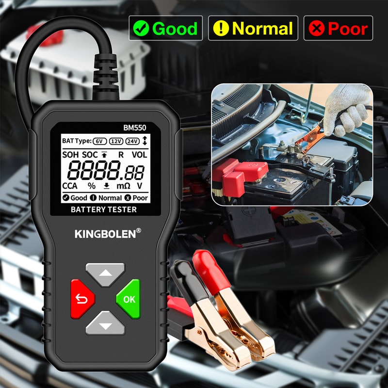 Car Battery Tester Auto Battery Analyzer Battery System Tool 5