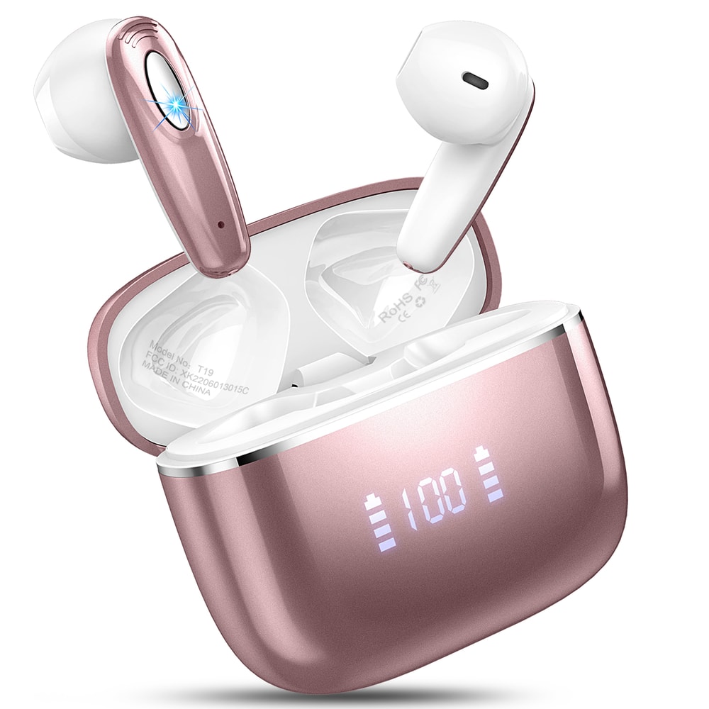 Wireless Earbuds Noise Cancelling Mic Bluetooth Charging Case Waterproof InEar Earbuds 2