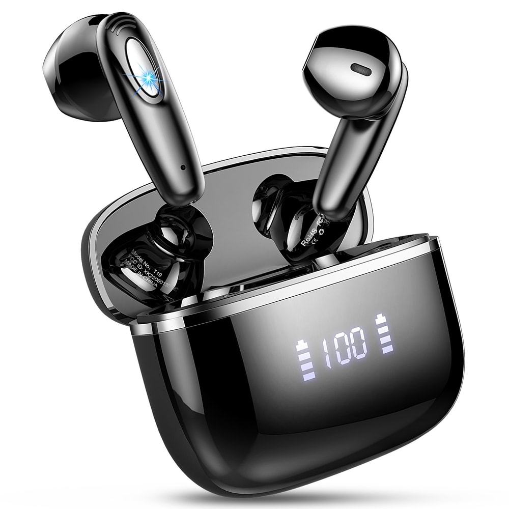 Wireless Earbuds Noise Cancelling Mic Bluetooth Charging Case Waterproof InEar Earbuds 1