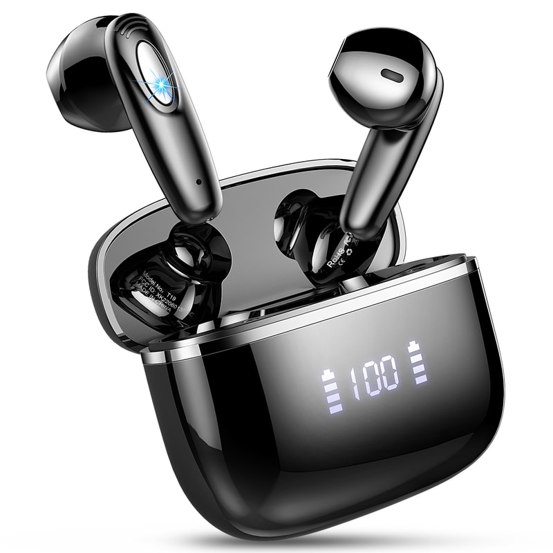 Wireless Earbuds Noise Cancelling Mic Bluetooth Charging Case Waterproof InEar Earbuds 1