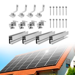 solar panel mounting set, aluminum mounting rail, photovoltaic mounting rail for solar panel