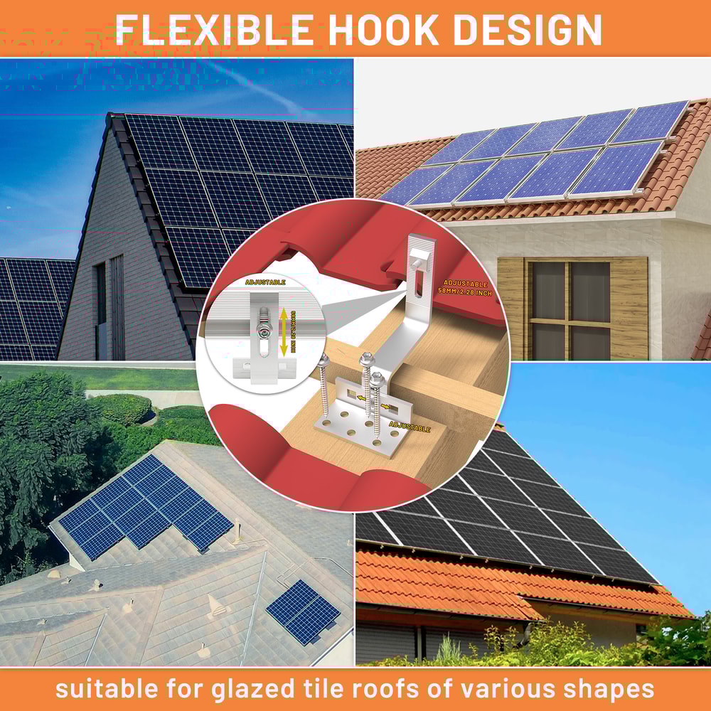 Solar Panel Mounting Set Aluminum Mounting Rail Photovoltaic Mounting Rail For Solar Panel 5