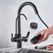 Black Pull Out Kitchen Faucet 3 Way Water Filter Tap Purification System Torneira Para Cozinha De P 6