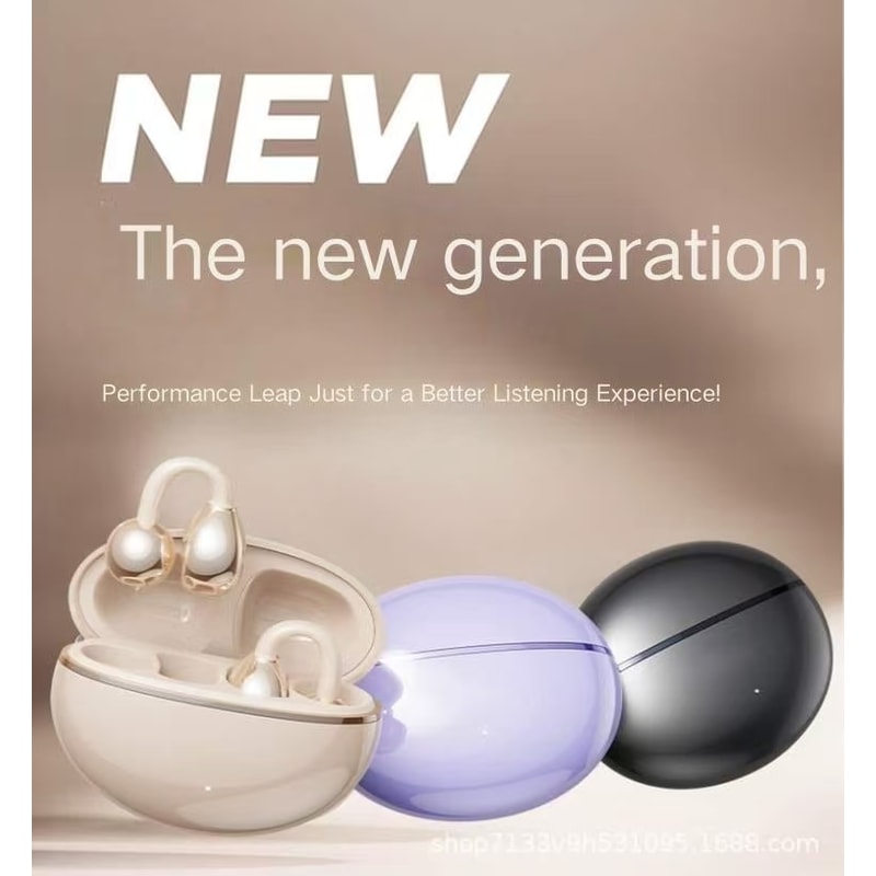 Waterproof Sports Earbuds Lightweight Bluetooth Headphones Open Ear Clip Headset 3