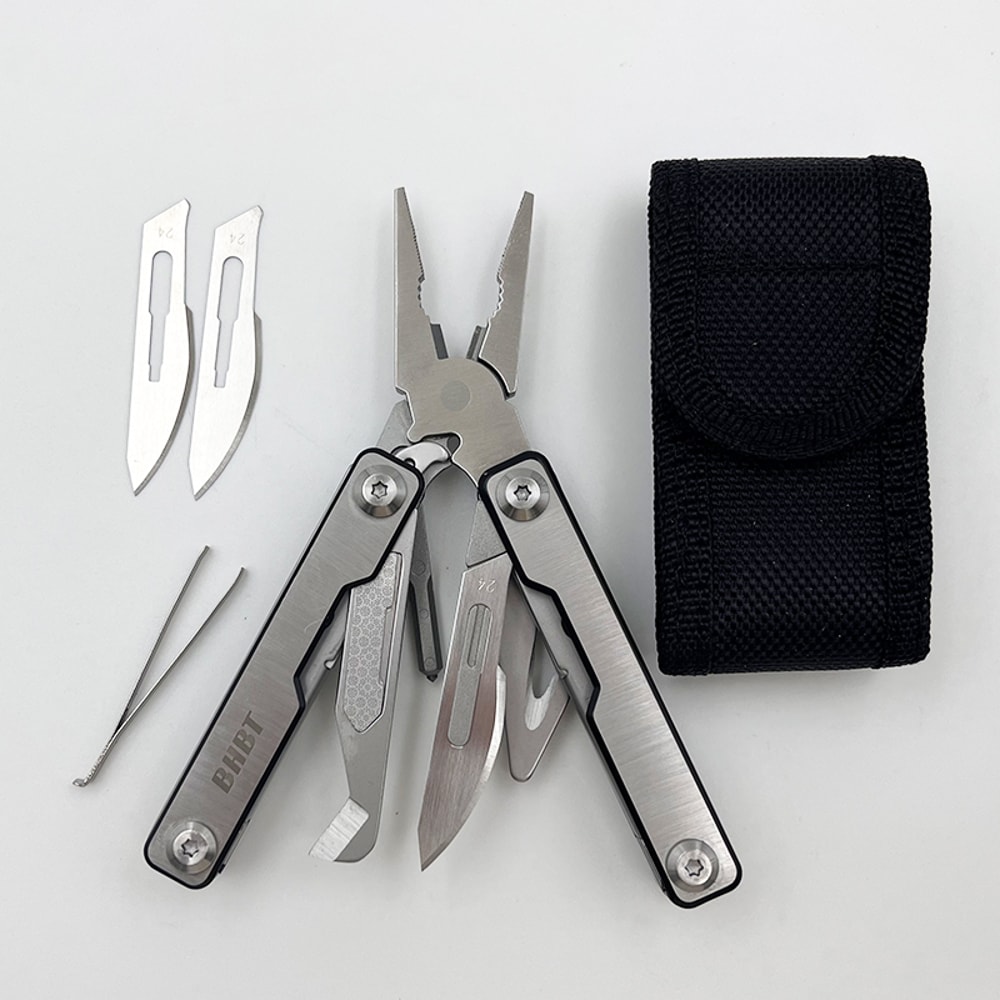 Stainless Steel EDC Mini MultiFunctional Tool Portable Pliers And Scissors Compact Tool For Travel 6