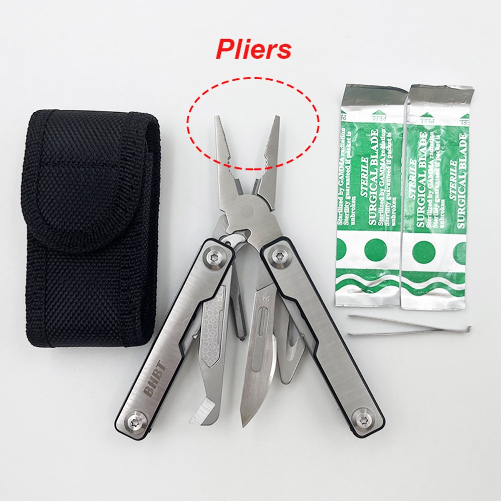 Stainless Steel EDC Mini MultiFunctional Tool Portable Pliers And Scissors Compact Tool For Travel 2
