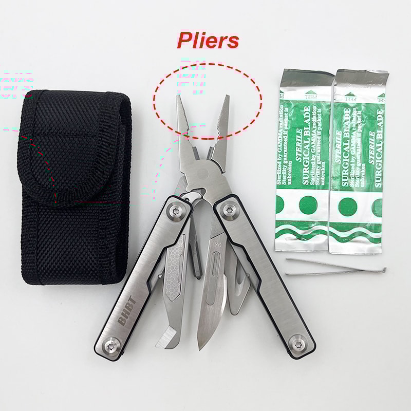 Stainless Steel EDC Mini MultiFunctional Tool Portable Pliers And Scissors Compact Tool For Travel 2