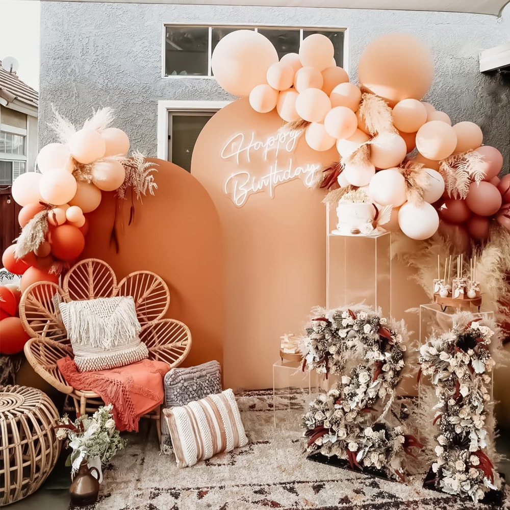 Gold Metal Wedding Arch Backdrop Stands For Ceremony Baby Shower Birthday Party Decorations 4