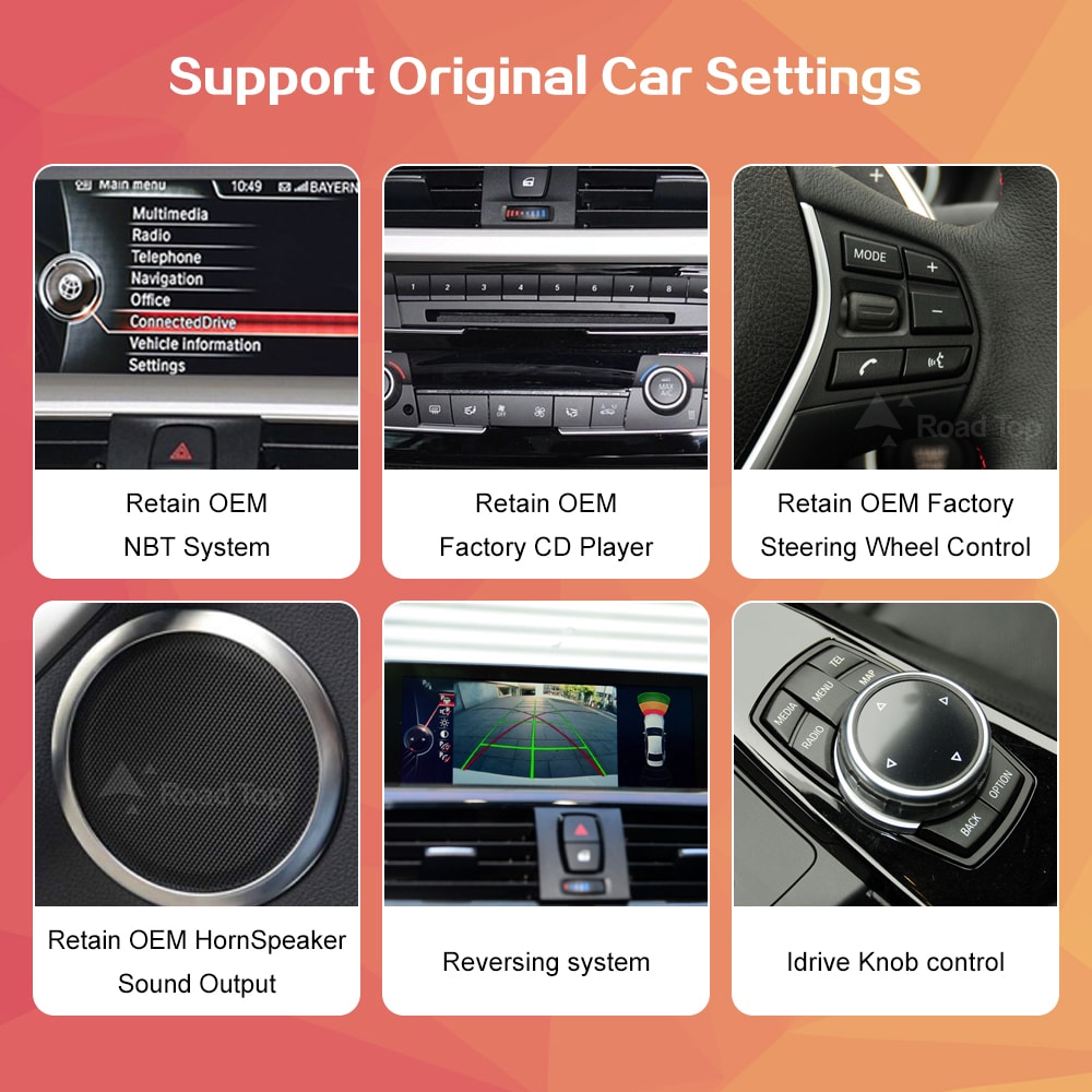 Wireless Carplay Android Auto Multimedia Display For Touch Screen NBT 5