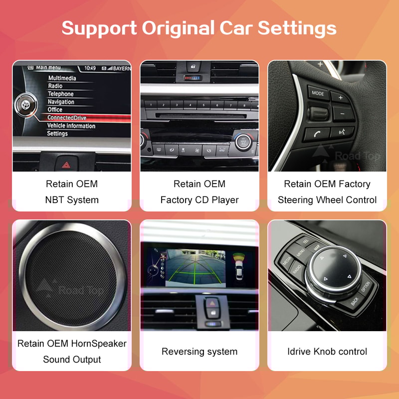 Wireless Carplay Android Auto Multimedia Display For Touch Screen NBT 5