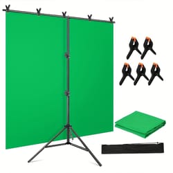 adjustable green screen kit with stand, green screen background for gaming, streaming, photography