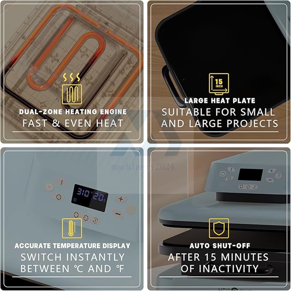 Smart Auto Heat Press Machine for T Shirts , Auto Release , Professional Quality