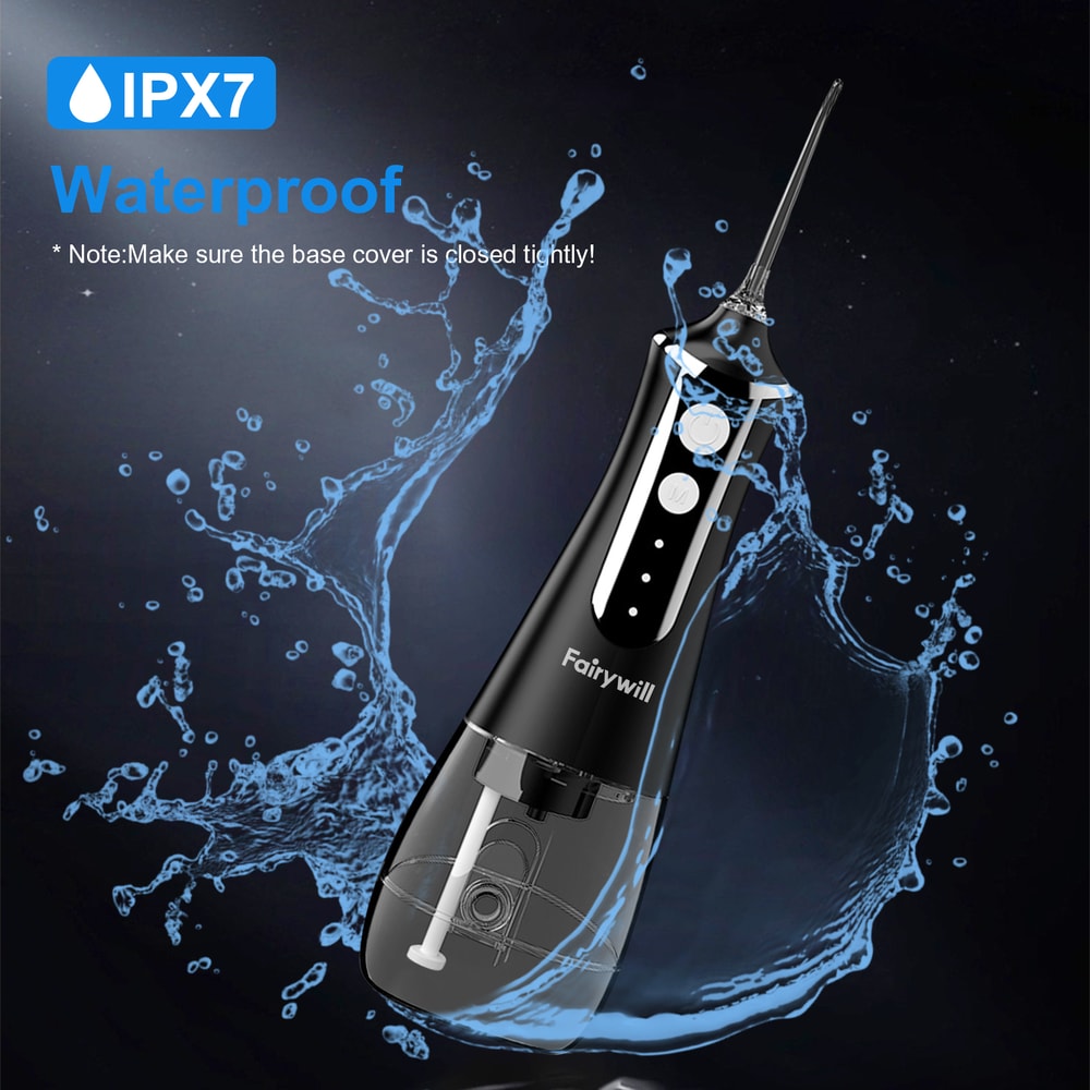 Portable Water Flosser By Fairywill Waterproof USB Charge 5 Jets For Braces Dental Teeth Cleaning 3