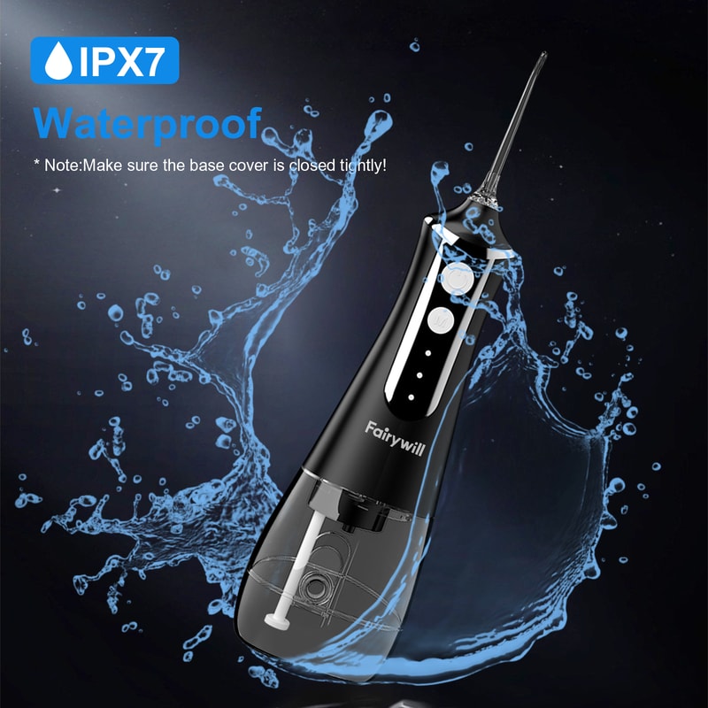 Portable Water Flosser By Fairywill Waterproof USB Charge 5 Jets For Braces Dental Teeth Cleaning 3