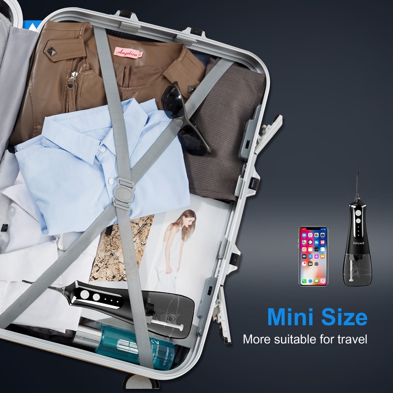 Portable Water Flosser By Fairywill Waterproof USB Charge 5 Jets For Braces Dental Teeth Cleaning 4