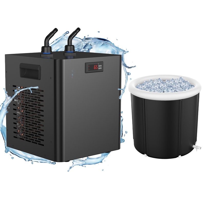 Water Chiller Aquarium Chiller 79gal Fish Tank Cooling System With Ice Plunge Tub For Hydroponic Co 0