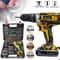 Impact Drill With Rechargeable Lithium Battery CrossBorder Flashlight Gun Electric Screwdriver For 2