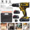 Impact Drill With Rechargeable Lithium Battery CrossBorder Flashlight Gun Electric Screwdriver For 5