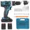 Impact Drill With Rechargeable Lithium Battery CrossBorder Flashlight Gun Electric Screwdriver For 0