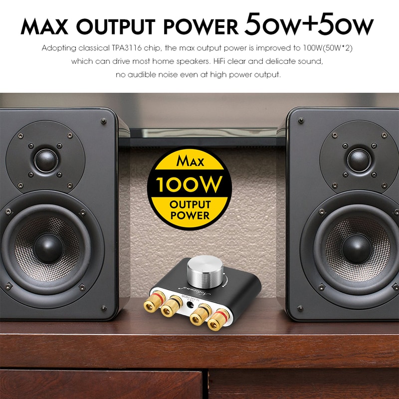 Nobsound Mini Bluetooth Amplifier Hifi Audio Receiver Power Amp Car Sound Enhancement 5