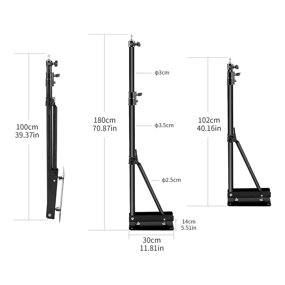 Adjustable Boom Arm Camera Mount Selens Wall Mount With Triangle Base For Photography Studio 4
