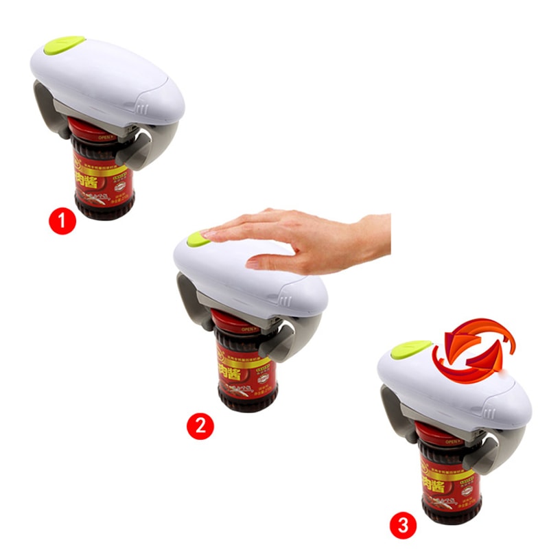 Automatic Tin Opener Electric Bottle And Jar Opener Handy Kitchen Gadgets Tools For Effortless Cann 2