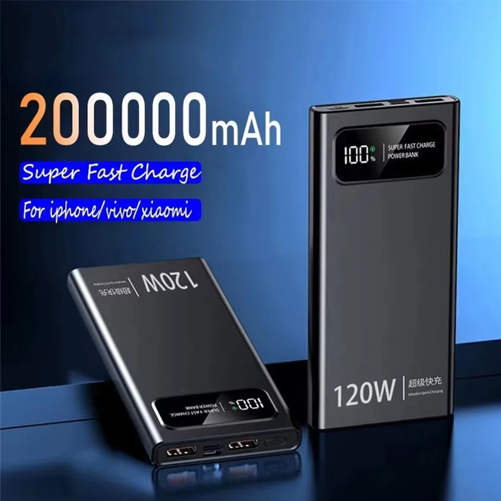 Power Bank Super Fast Charging Battery High Capacity Digital Display For Phones 0