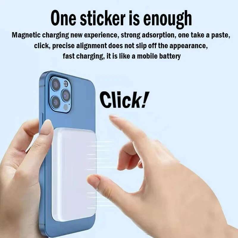 Portable For MagSafe Power Bank Wireless Charger Magnetic Battery Pack Auxiliary External Backup 4