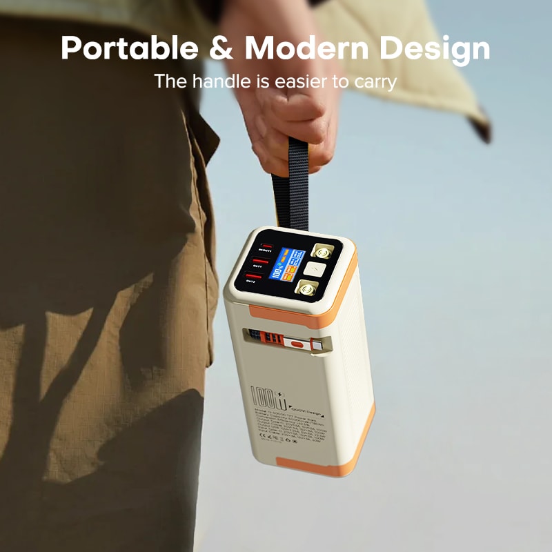 Portable Power Bank PD Fast Charging Power Station Large Battery Capacity Backup Charger 4