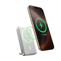 bank with magsafe, magnetic wireless charging, built in usb c cable