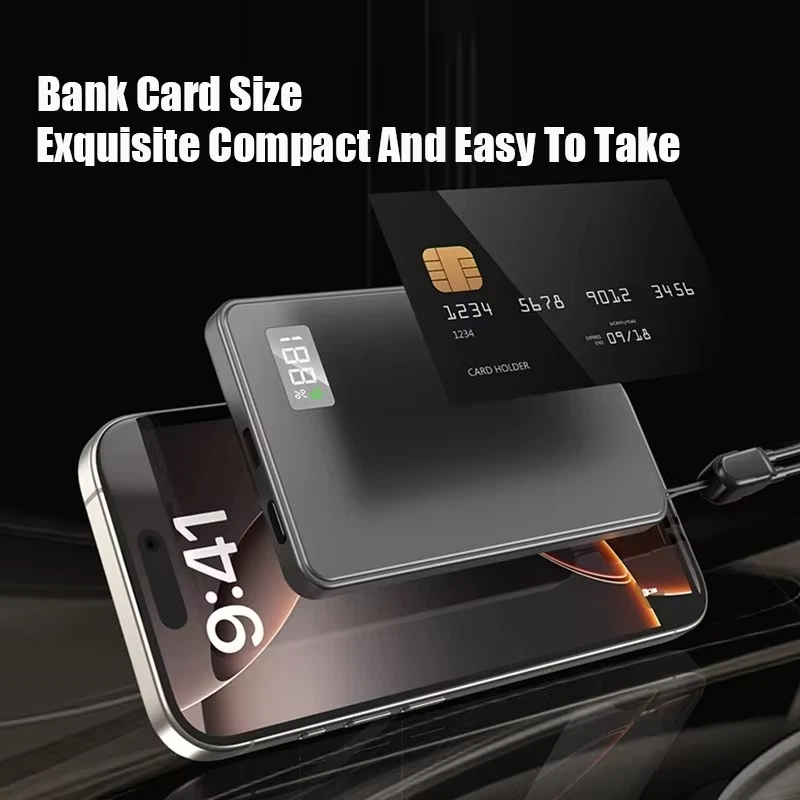 Portable Magnetic Wireless Power Bank Fast Charging External Battery For MagSafe IPhone Samsung Xia